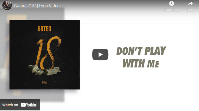 Gaten - 18 Lyric Video